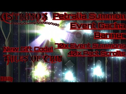 TALES OF ERIN Petralia Summon Event Gacha Banner - 70 Summons & 40 Pact Scroll Draws - New Gift Code