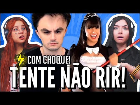 JOVENS REAGEM A DESAFIO SE RIR LEVA CHOQUE - TENTE NÃO RIR #77 - PARE FELIPE NETO, NÃO BRIGUE COMIGO