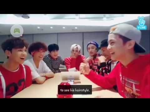 Mark laughing uncontrollably during live broadcast