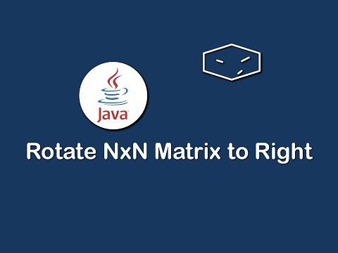 rotate nxn matrix to right in java