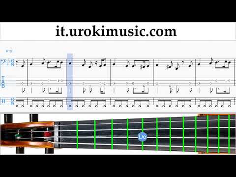 Lezioni di Violoncello Greensleeves Tutorial Spartito Parte#2 um-b276