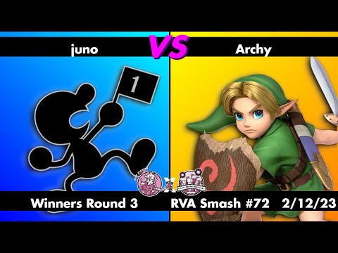 RVA Smash #72: juno (Mr. Game & Watch) vs Archy (Young Link) - Winners R3 - Smash Bros Ultimate SSBU