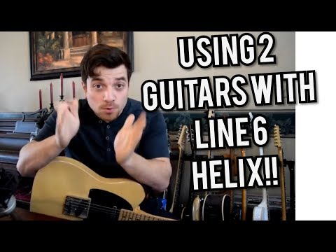 Using 2 Guitars at Once in The Line 6 Helix 2 Minute Tip