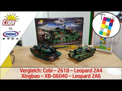 Comparison - Cobi 2618 - Leopard 2A4 vs. Xingbao XB-06040 - Leopard 2A6