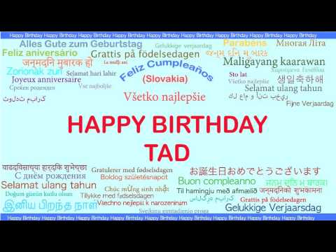 Tad   Languages Idiomas - Happy Birthday