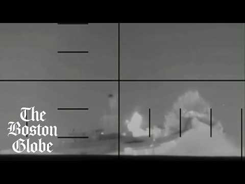 Department of Defense video shows US torpedo attack on Iranian ship