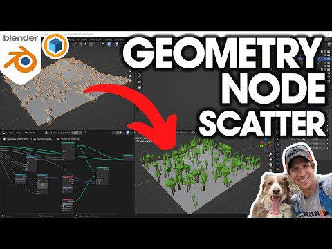 How to Scatter Objects WITH GEOMETRY NODES in 2023! (Blender Tutorial)