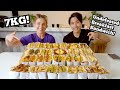 7KG UNDEFEATED BREAKFAST SANDWICH EATING CHALLENGE Ft KatinaEatsKilos OVER 15LBS Eaten