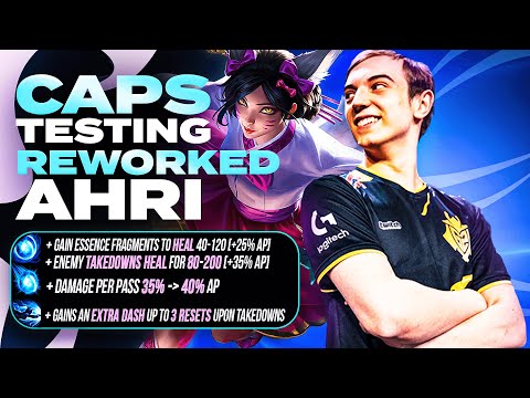 CAPS abusing NEW AHRI REWORK! *8 DASHES???*