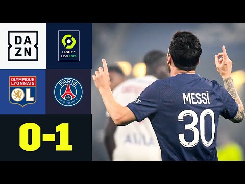Messi macht den Unterschied - PSG bleibt ungeschlagen: Lyon - PSG 0:1 | Ligue 1 | DAZN Highlights