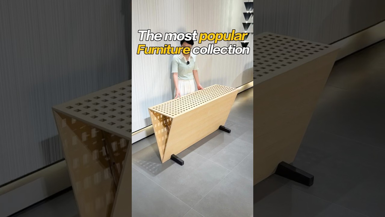 What kind of immortal beauty entrance is this#furniture #factory #homesecor  #entryway