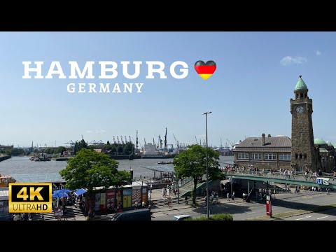 Hamburg, Germany 🇩🇪 4K Virtual Walking Tour l Port Walk