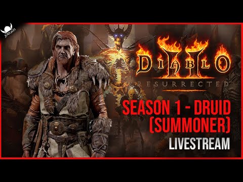 Summoner Druid - Season 1 SC Ladder - Leveling (Diablo 2 Resurrected) - Livestream - 1.5.2022