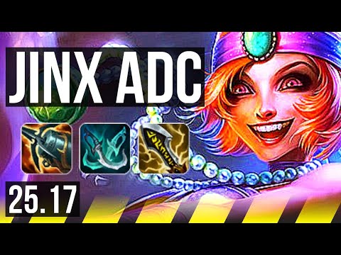JINX & Thresh vs YUNARA & Alistar (ADC) | Legendary | KR Master | 25.17
