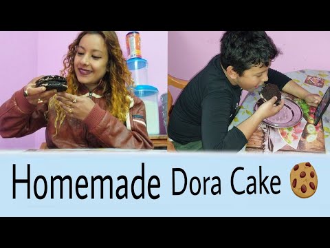 Xora Ko Lagi Homemade Dora Cake 😃🍪||FoodieMaijuVlogs||