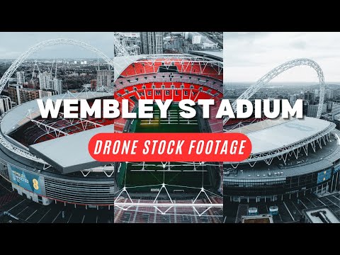 Wembley Stadium | Drone Stock Footage 4K