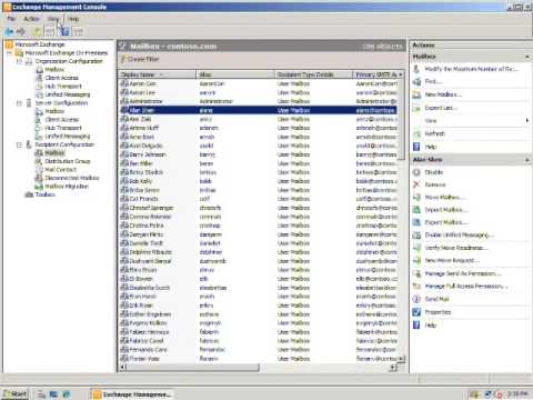 Exchange 2010 Management Console Demo