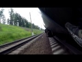 Зацепинг на сапсане на участке Москва-Тверь. 210 км/ч. Trainriding on a high-speed ...