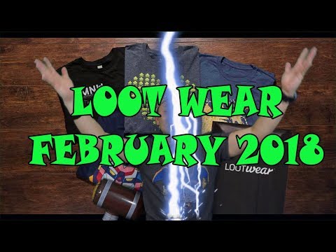 Loot Crate's LOOT WEAR FEBRUARY 2018 Unboxing  BEST LOOT WEAR EVER! #SHARETHEWEAR