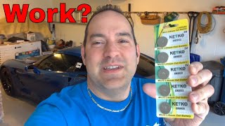 How To Install Key Fob Battery - C7 Corvette
