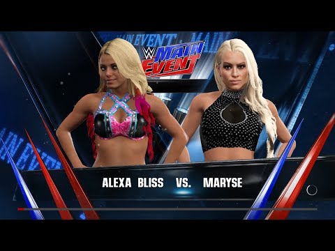 WWE 2K17 - Alexa Bliss VS Maryse