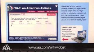 Find out if Wi-Fi is on your next American Airlines flight with our new Wi-Fi Widget
