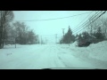 A drive on a Snow day in Listuguj and Campbellton N.B.