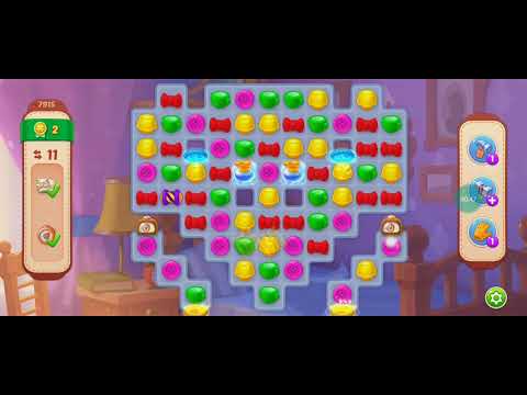 Homescapes Level 7915 - Gameplay 9 Statues 10 Compasses || 18 Moves