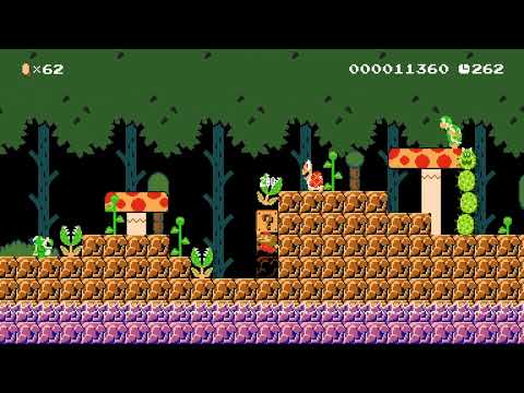 Mario in the Ancient Forest by Plinder 🍄 Super Mario Maker 2 ✹Switch✹ #bif