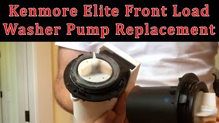 Replace drain pump in Kenmore Elite front load washer