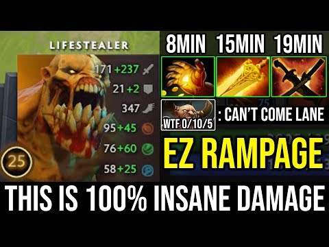 Ultimate Fast Items [Lifestealer] WTF DMG is This 15Min Radiance Ez RAMPAGE 21Kills no Death Dota 2