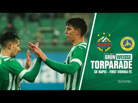 Grün-Weiße Torparade: SK Rapid vs. First Vienna FC