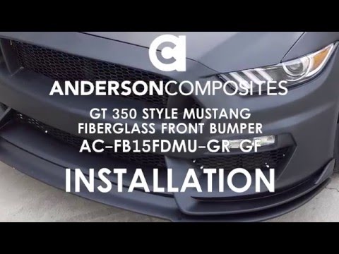 Anderson Composites GT350 Style Front Lip Video