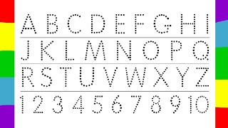 Abc, abcd tracing, Alphabet tracing and colouring| Number tracing