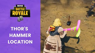 FORTNITE: Where To Find Thor's Hammer (Mjolnir) | #FortniteSeason 4 TEASE