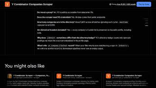 Y Combinator Companies Scraper — Apify Actor Walkthrough