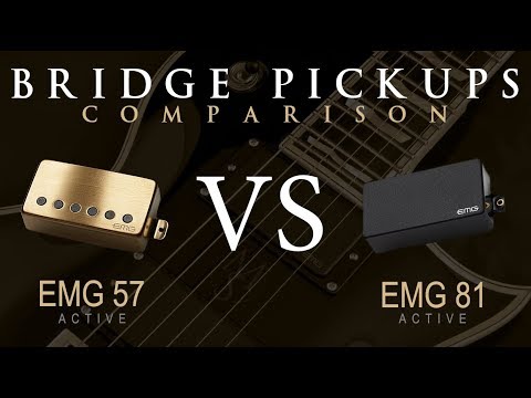 EMG 57 vs EMG 81 - Active Bridge Pickup Guitar Tone Comparison / Review
