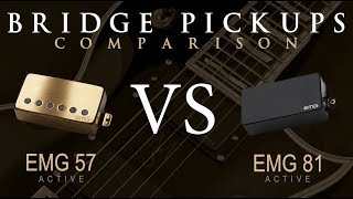 Video thumbnail for EMG 57 vs EMG 81 - Active Bridge Pickup Guitar Tone Comparison / Review by Mike Stamper
