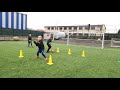 Goalkeeper training  U9-U10 - footwork, passing, positioning