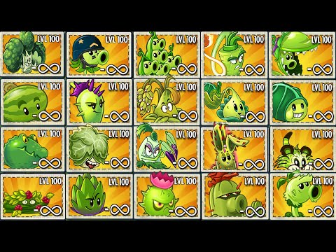Tournament Random 30 GREEN Plants - Which Plant Will Win? - PvZ 2 Plant Vs Plant