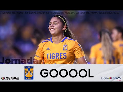 Gol de J. Gutiérrez | Tigres 5 - 0 Necaxa | LigaBBVAMXFemenil | #GritaMéxicoA21 J3