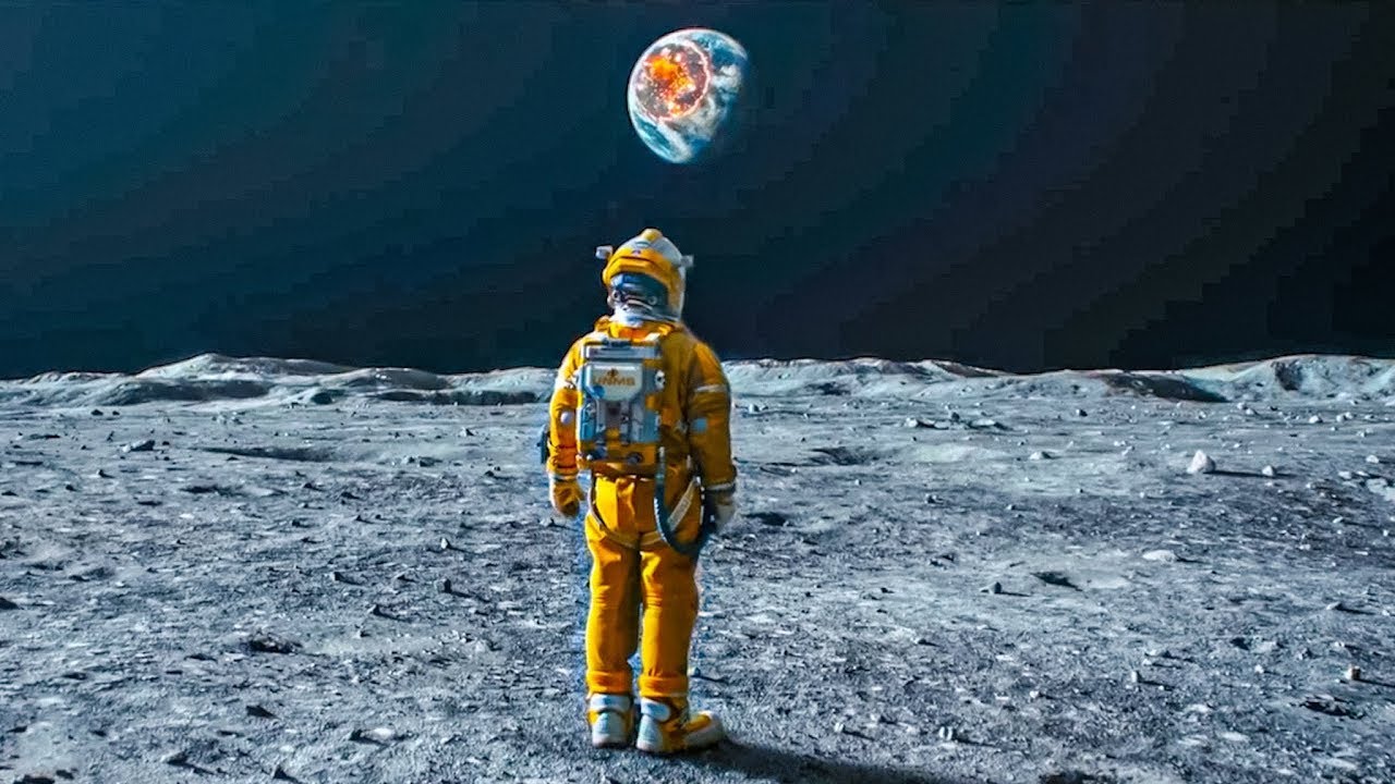 Um Asteroide Destrói a Terra Deixando o Último Humano Preso Na Lua