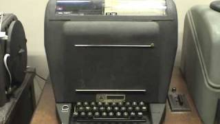 Teletype Model 26 KSR copying ITTY news