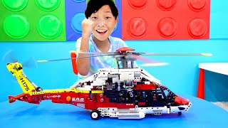 Rescue Helicopter Toy Play with Lego Technic Assembly
