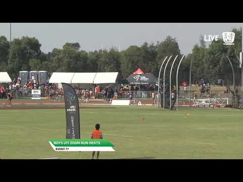 Boys U11 200m Heat 2 - 2019 State Track and Field Championships // LAVicTV