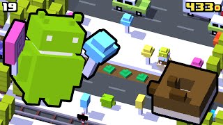 The ANDROID ROBOT in CROSSY ROAD | Exclusive Candy Wonderland | NEW Character Gameplay