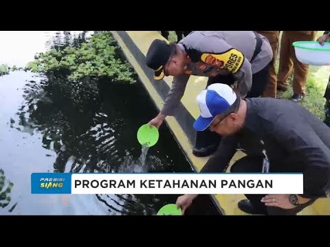 DUKUNG KETAHANAN PANGAN, POLRES HALUT TEBAR 6.000 BENIH IKAN NILA