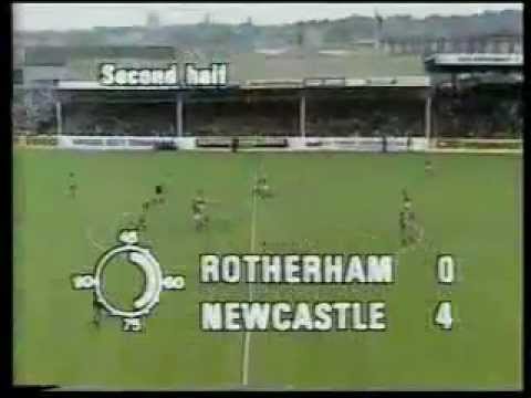 Rotherham United 1-5 Newcastle United 2nd October 1982