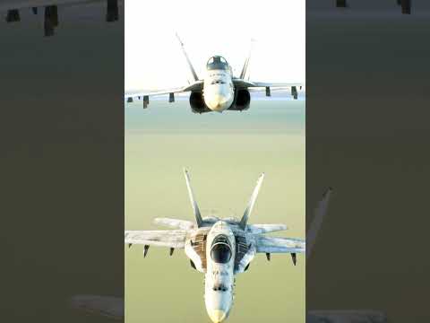 Two F18 encounter each other