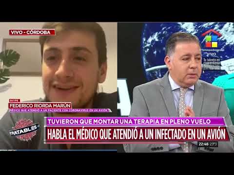 Habla el médico que atendió a un infectado en un avión (26/03/20)